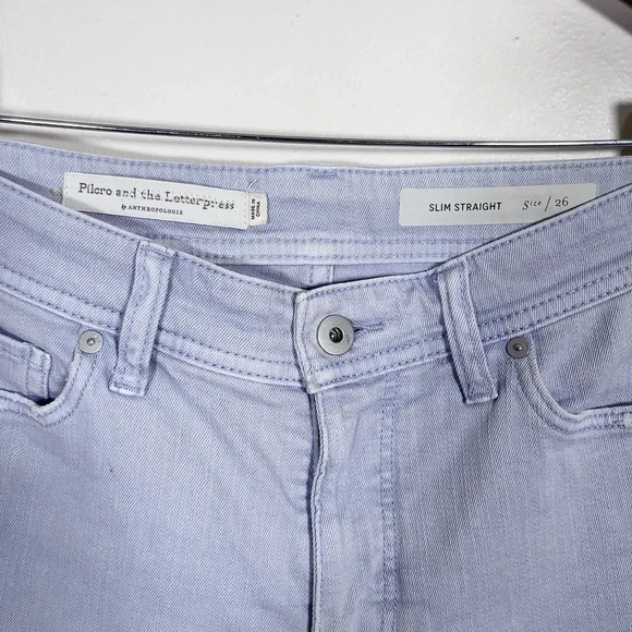 Anthropologie  Pilcro Slim Straight Cuffed Jeans - Picture 7 of 15